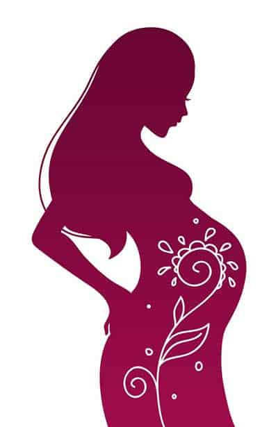 pregnant woman doula logo