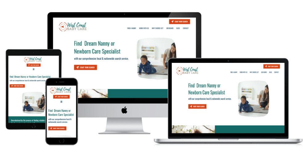 West Coast Baby Care Web design