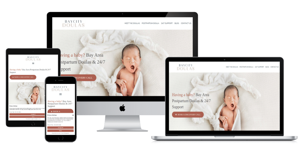 bay city doulas Web design