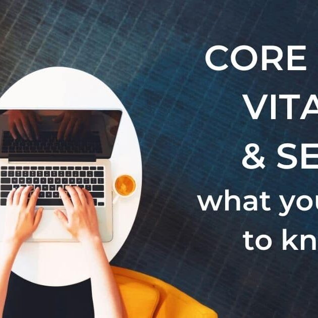 core web vitals wellness websites